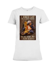 firefighter golden retriever true friend ttb NTH Premium Fit Ladies Tee tile