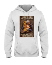 firefighter golden retriever true friend ttb NTH Hooded Sweatshirt tile