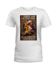 firefighter golden retriever true friend ttb NTH Ladies T-Shirt tile
