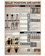 Ballet postitions and moves 16x24 Poster front