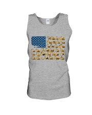 excavators us flag Unisex Tank tile