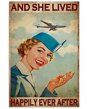 flight attendant girl happily poster 11x17 Poster front