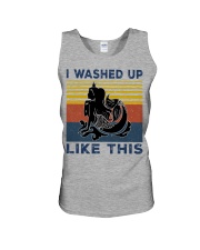 Mermaid Silhouette retro Unisex Tank tile