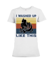 Mermaid Silhouette retro Premium Fit Ladies Tee tile
