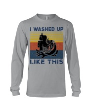 Mermaid Silhouette retro Long Sleeve Tee tile
