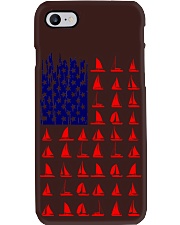 sailing us flag icon Phone Case tile