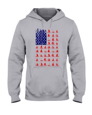 sailing us flag icon Hooded Sweatshirt tile