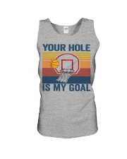 basketball your hole is my goal Unisex Tank tile