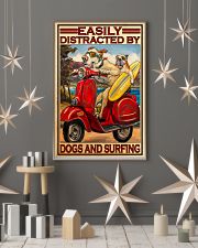 dogs surfing easily riding motorcycle pt phq dqh 24x36 Poster lifestyle-holiday-poster-1