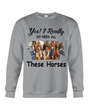 Yes I really do need these horses Crewneck Sweatshirt tile