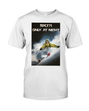 skiing only at night pt lqt ntv Premium Fit Mens Tee tile