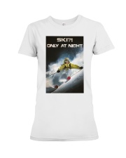 skiing only at night pt lqt ntv Premium Fit Ladies Tee tile