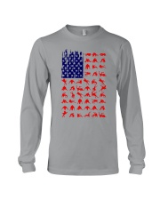 jiu jitsu us flag icon Long Sleeve Tee tile