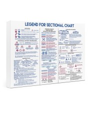 pilot Legend for sectional chart pt lqt nna Gallery Wrapped Canvas Prints tile