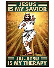 jiu jitsu jesus therapy poster 11x17 Poster front