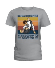 jiu jitsu good on top or bottom Ladies T-Shirt tile