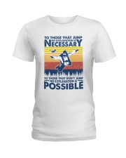 skydiving possible Ladies T-Shirt tile