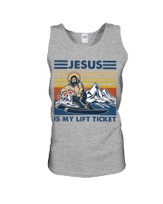 skiing jesus is my lift ticket Unisex Tank tile