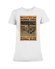 old man skateboarding poster ttb nna Premium Fit Ladies Tee tile