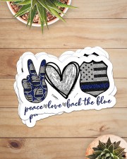 Police peace love sticker Sticker - 6 pack (Horizontal) aos-sticker-6-pack-horizontal-lifestyle-front-07