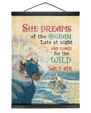 Dolphin She dreams of the ocean Hanging Canvas tile
