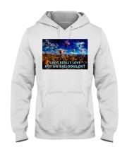 love hot air balloons sky adventure lqt pml Hooded Sweatshirt tile