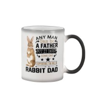 rabbit dad father any man special phq ntv Color Changing Mug tile