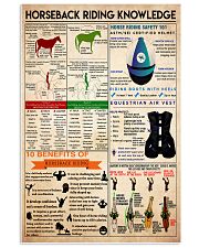 Horseback Riding knowledge1 24x36 Poster front