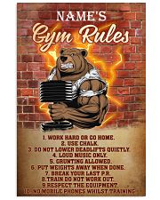 Bear gym rules pt phq pml-1 11x17 Poster front