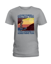 climbing something fun Ladies T-Shirt tile