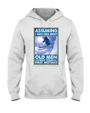 old man assuming first mistake pt lqt nna Hooded Sweatshirt tile