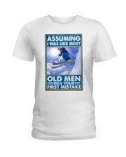 old man assuming first mistake pt lqt nna Ladies T-Shirt tile