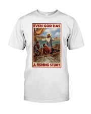 even god has a fishing story pt phn dqh Classic T-Shirt tile
