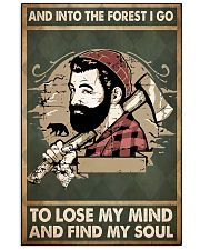 lumberjack arborist forest find my soul lqt ntv 11x17 Poster front