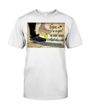 softball girl give right shoes pt lqt ntv Premium Fit Mens Tee tile