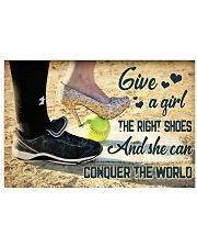 softball girl give right shoes pt lqt ntv 24x16 Poster front