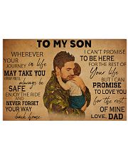 military dad to my son pt lqt ntv ads 17x11 Poster front