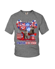 otter us flag Youth T-Shirt tile