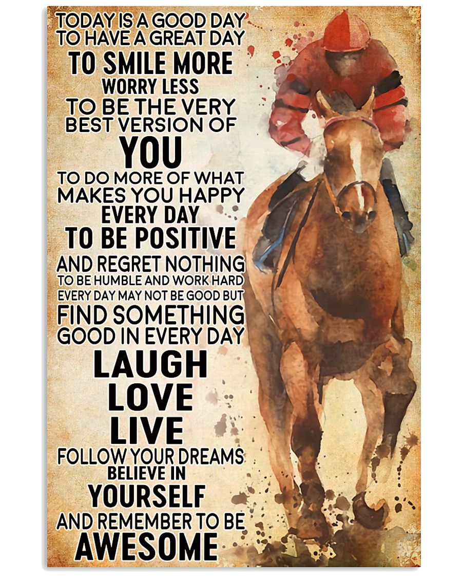 horse riding today 11x17 Poster