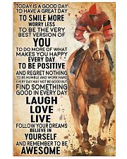 horse riding today 11x17 Poster front