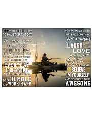 Kayak fishing today is a good day pt dvhh pml 17x11 Poster front