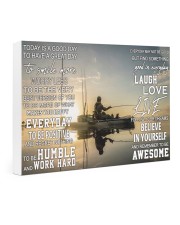 Kayak fishing today is a good day pt dvhh pml 24x16 Gallery Wrapped Canvas Prints thumbnail