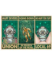 Scuba Muff Divers Union 3 pt lqt nna 17x11 Poster front