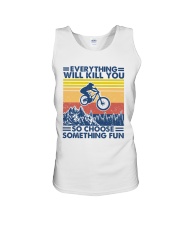 biking something fun Unisex Tank tile