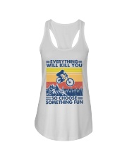 biking something fun Ladies Flowy Tank tile