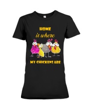 LIMITED EDITION - FARMER FUNNY CHICKENS - 80260P Premium Fit Ladies Tee tile
