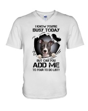 LIMITED EDITION - DOG LOVER - 9810A V-Neck T-Shirt tile