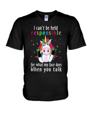LIMITED EDITION - FUNNY UNICORN 80084P V-Neck T-Shirt tile
