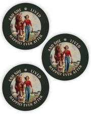 LIMITED EDITION - AND SHE LIVED - 6985TU Circle Ornament (Wood tile