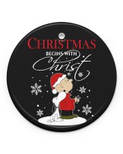 LIMITED EDITION - CHRISTMAS - 80263P Circle ornament - single (porcelain) front